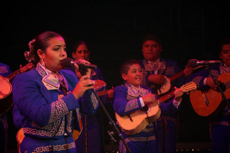 Mariachi Tesoro de San Fernando performs at ACTA's Southern California office grand opening, held at Grand Performances on August 21, 2012.