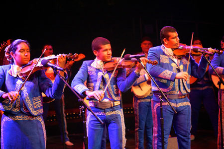 Members of Mariachi Tesoro, an all-star youth ensemble that emerges from the City of San Fernando's nationally-recognized Mariachi Master Apprentice Program.