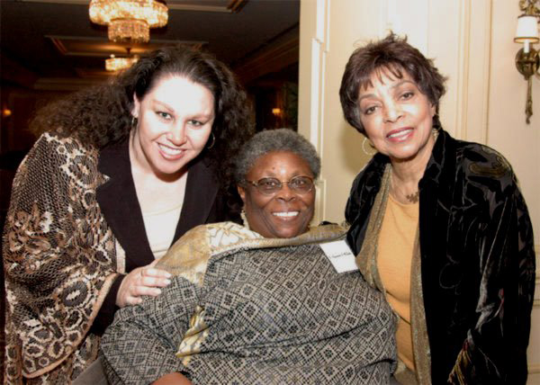 Dr. McFarlin, her daughter Annjennette E. (left) and legendary actress Ruby Dee.  BSSD, Inc. hosted Ruby Dee in February 2006 in preparation for hosting the National Association of Black Storytellers Festival and Conference held in San Diego.