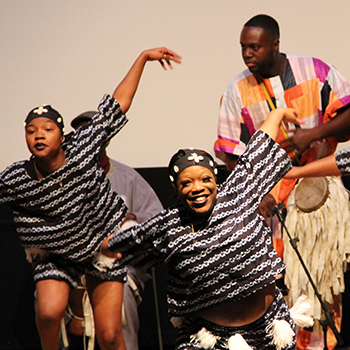 Dancers perform at the December 6, 2015, Sounds of CA event at the Oakland Museum of California