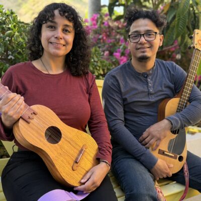 César Castro + Rebecca Gómez
Los Angeles, Los Angeles Co. + Los Angeles, Los Angeles Co.
Son Jarocho Music of Veracruz

César Castro returns to the Apprenticeship Program to mentor Rebecca Gómez in the technique and repertoire of Son Jarocho music from Veracruz, Mexico. The focus will be on musicality, adornment, and leadership development in performance settings.