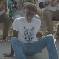 Mestre Themba having fun while teaching capoeira! Photo courtesy of artist