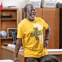 Storytelling workshop by Michael McCarty at CA City. Shot on April 23, 2018 by Peter Merts for the CAC. Credit line: Photo by Peter Merts, courtesy of the CAC.