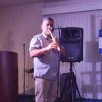 Lazaro Arvizu playing for the Doheney Beach Foundation Supper Club in March 2026.

Photo Credit: Vicki Vigil