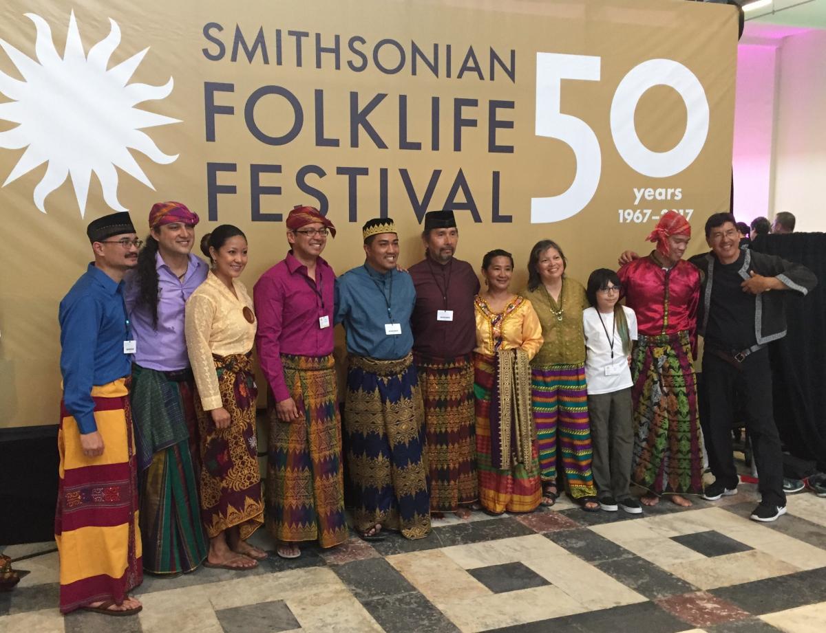San Francisco Kulintang Legacy at the 50th Smithsonian Folklife Festival -  July 2017.  Photo: Cliff Murphy/NEA.