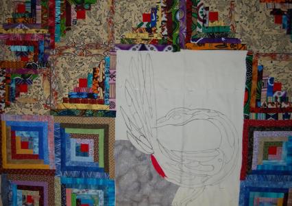 detail of quilt