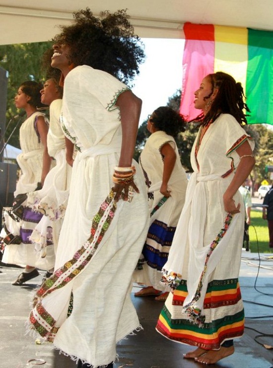 Dancer's performing at the Ethiopian Community & Cultural Center's Enkutash celebration in 2012.
