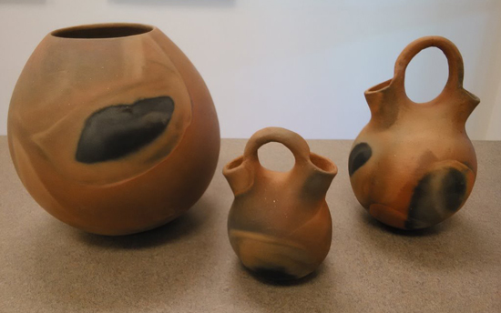 Examples of Kumeyaay pottery or "ollas." (Photo: Imperial Valley Desert Museum)