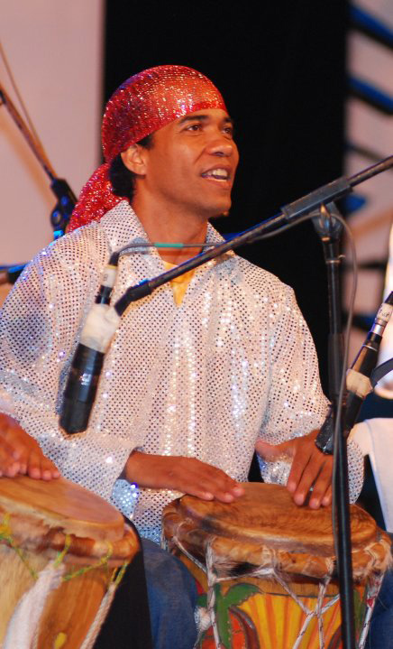 Master Afro-Colombian percussionist Eduardo Martínez Arvilla.