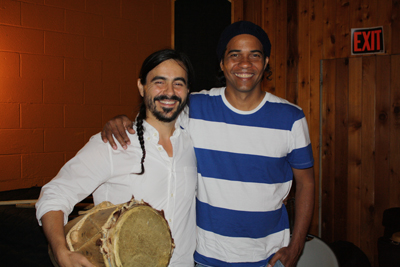 Master artist Eduardo Martinez Aravilla (right) and his 2014 apprentice Alberto Lopez