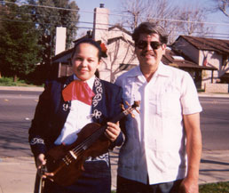 Master artist Jesus Avila Rodriguez and his 2002 apprentice Daisy Guzman.
